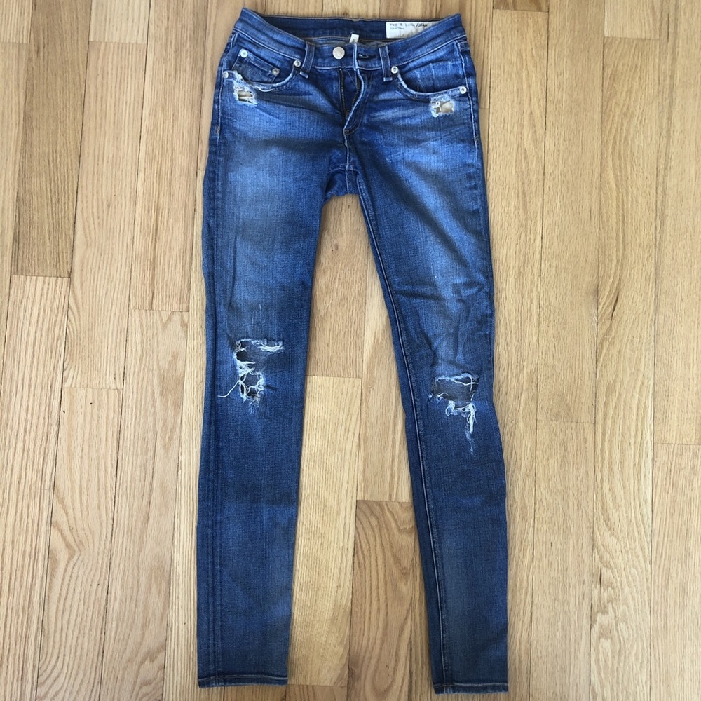 Rag & Bone ripped skinny jeans